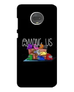 Чохол для Motorola MOTO G7 Plus з картинкою «Логотип Among Us»