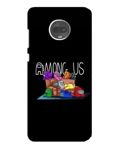 Чехол для Motorola MOTO G7 Plus с картинкой «Логотип Among Us»