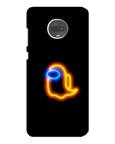 Чехол для Motorola MOTO G7 Plus с картинкой «Among Us неоновое сияние»