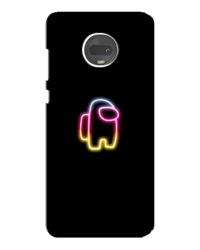 Чехол для Motorola MOTO G7 Plus с картинкой «Among Us градиент»