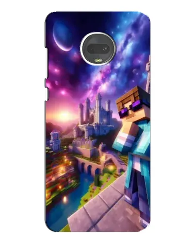 Чехол для Motorola MOTO G7 Plus с картинкой «Стив и космос»
