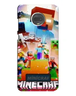 Чехол для Motorola MOTO G7 Plus с картинкой «Minecraft герои игры»