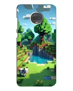 Чехол для Motorola MOTO G7 Plus с картинкой «Minecraft летний день»