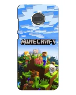 Чехол для Motorola MOTO G7 Plus с картинкой «Minecraft классический мир»
