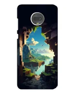 Чехол для Motorola MOTO G7 Plus с картинкой «Вид из пещеры»