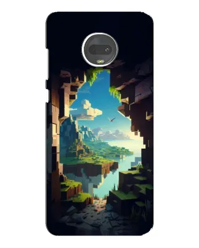 Чехол для Motorola MOTO G7 Plus с картинкой «Вид из пещеры»
