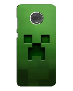 Чехол для Motorola MOTO G7 Plus с картинкой «Крипер микро-дизайн»