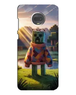Чехол для Motorola MOTO G7 Plus с картинкой «Крипер в свитере»