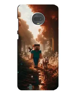 Чехол для Motorola MOTO G7 Plus с картинкой «Стив в лесу»