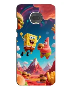 Чехол для Motorola MOTO G7 Plus с картинкой «Космический фастфуд»