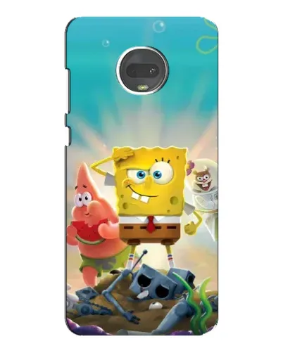 Чехол для Motorola MOTO G7 Plus с картинкой «Спанч Боб победитель»