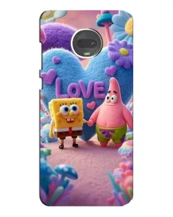 Чехол для Motorola MOTO G7 Plus с картинкой «Губка Боб Патрик»