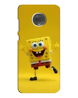 Чехол для Motorola MOTO G7 Plus с картинкой «Позитивный Губка Боб»