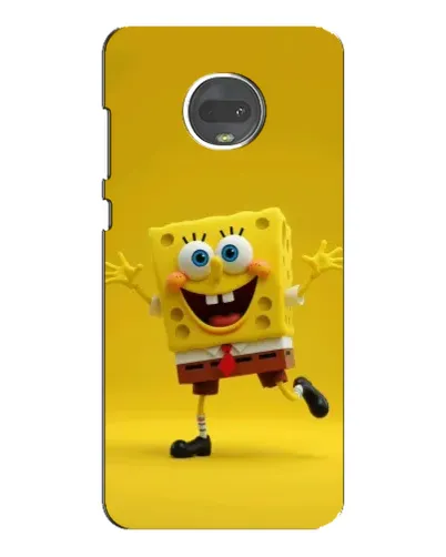 Чехол для Motorola MOTO G7 Plus с картинкой «Позитивный Губка Боб»