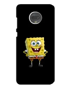 Чехол для Motorola MOTO G7 Plus с картинкой «Классический Губка Боб»