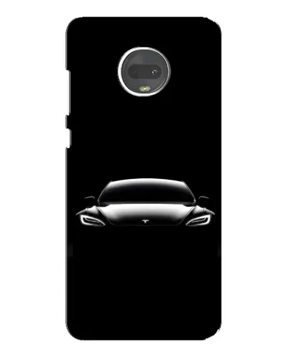 Чехол для Motorola MOTO G7 Plus с картинкой «Фары Tesla Night» Чехол для Motorola MOTO G7 Plus с картинкой «Фары Tesla Night»