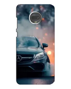 Чехол для Motorola MOTO G7 Plus с картинкой «Mercedes — ночной город»