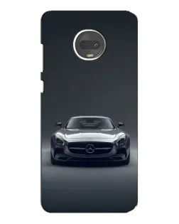 Чехол для Motorola MOTO G7 Plus с картинкой «Mercedes на черном»