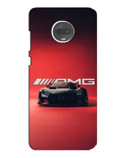 Чехол для Motorola MOTO G7 Plus с картинкой «Mercedes AMG — красная линия»