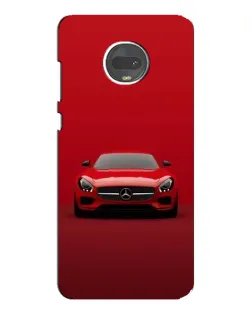 Чехол для Motorola MOTO G7 Plus с картинкой «Красный Mercedes AMG»