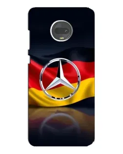 Чехол для Motorola MOTO G7 Plus с картинкой «Mercedes — флаг Германии»
