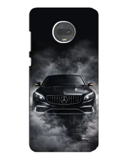 Чехол для Motorola MOTO G7 Plus с картинкой «Mercedes в дыму»