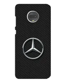 Чехол для Motorola MOTO G7 Plus с картинкой «Карбоновый Mercedes стиль»