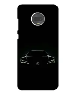 Чехол для Motorola MOTO G7 Plus с картинкой «Mercedes — силуэт авто»