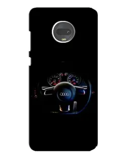 Чохол для Motorola MOTO G7 Plus з картинкою «Салон Audi — кермо»