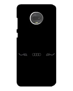 Чехол для Motorola MOTO G7 Plus с картинкой «Audi — световой подпись»