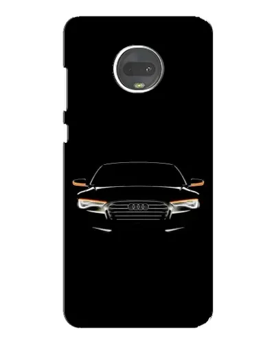 Чехол для Motorola MOTO G7 Plus с картинкой «Audi — ночной контур»
