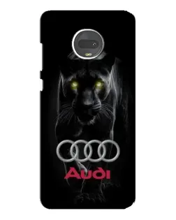 Чехол для Motorola MOTO G7 Plus с картинкой «Пантера и Audi»