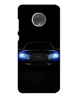 Чехол для Motorola MOTO G7 Plus с картинкой «Audi в неоне»