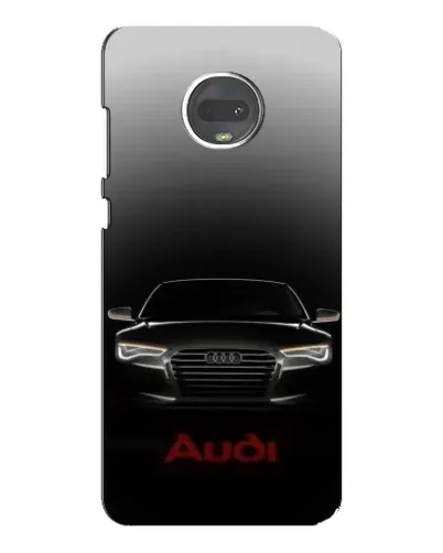 Чехол для Motorola MOTO G7 Plus с картинкой «Audi — градиентный контур»