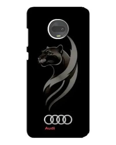 Чехол для Motorola MOTO G7 Plus с картинкой «Графика — пантера и Audi»