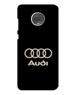 Чехол для Motorola MOTO G7 Plus с картинкой «Audi — золотой логотип»