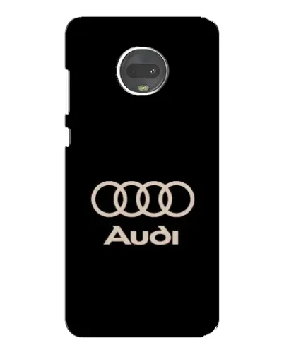 Чехол для Motorola MOTO G7 Plus с картинкой «Audi — золотой логотип»