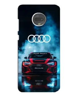 Чехол для Motorola MOTO G7 Plus с картинкой «Audi Sport — неон»