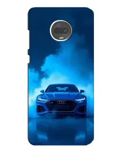 Чехол для Motorola MOTO G7 Plus с картинкой «Audi — голубая энергия»