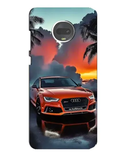 Чехол для Motorola MOTO G7 Plus с картинкой «Audi — закат»