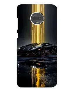 Чехол для Motorola MOTO G7 Plus с картинкой «Ночной Lamborghini драйв»