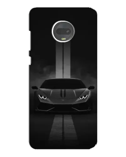 Чехол для Motorola MOTO G7 Plus с картинкой «Lamborghini симметрия дорог»