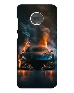 Чехол для Motorola MOTO G7 Plus с картинкой «Lamborghini дымная эстетика»
