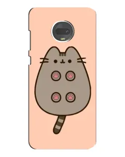 Чехол для Motorola MOTO G7 Plus с картинкой «Пушин пузиком кверху»