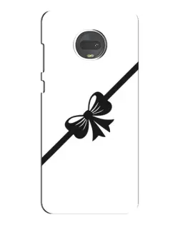 Чехол для Motorola MOTO G7 Plus с картинкой «Диагональный бант»