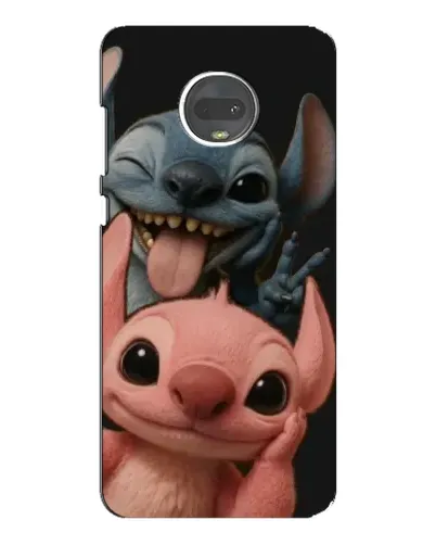 Чехол для Motorola MOTO G7 Plus с картинкой «Стич и Ангел»