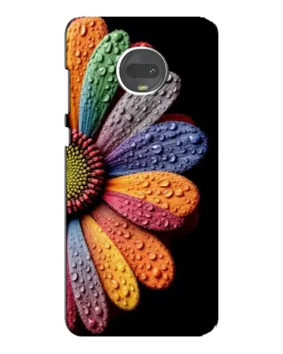 Чехол для Motorola MOTO G7 Plus с картинкой «Радужный цветок»