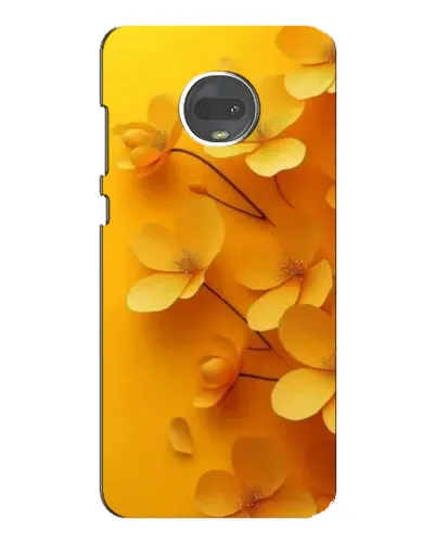 Чехол для Motorola MOTO G7 Plus с картинкой «Золотые лепестки»