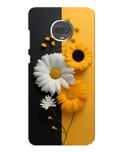 Чехол для Motorola MOTO G7 Plus с картинкой «Подсолнух и ромашка»