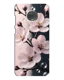 Чехол для Motorola MOTO G7 Plus с картинкой «Нежная сакура и капли» Чехол для Motorola MOTO G7 Plus с картинкой «Нежная сакура и капли»